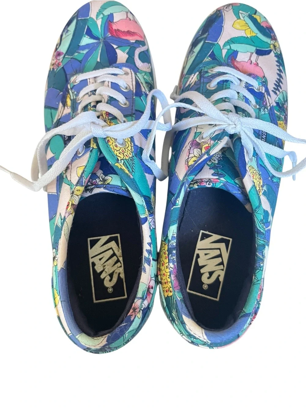 Vans Tropical Print Low Top Canvas Sneakers